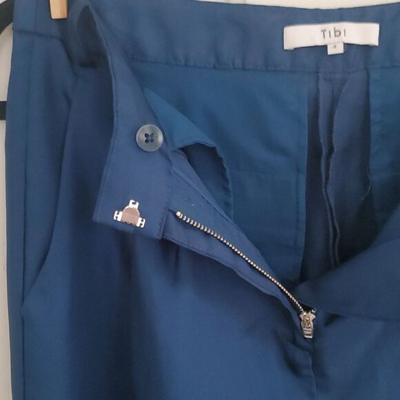 Tibi Teal Satin Pants - Picture 5 of 10